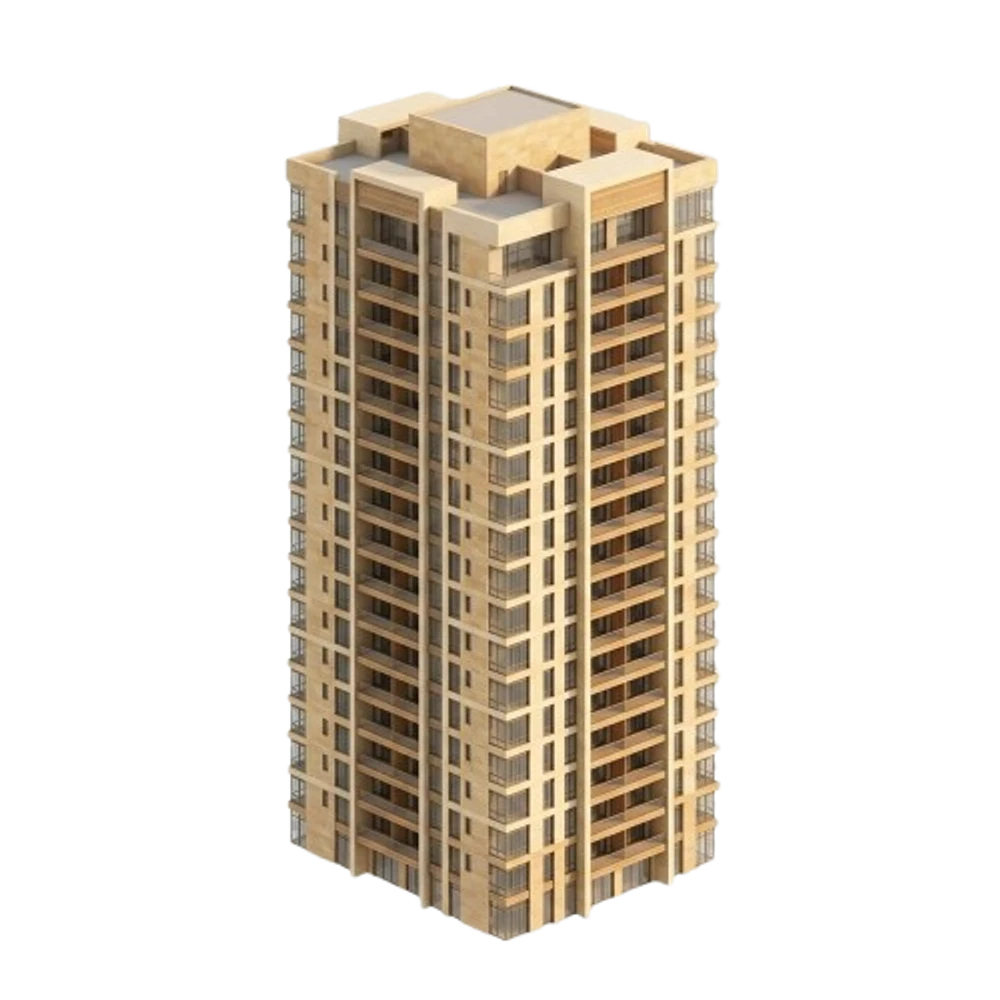 Interactive 3D single building model